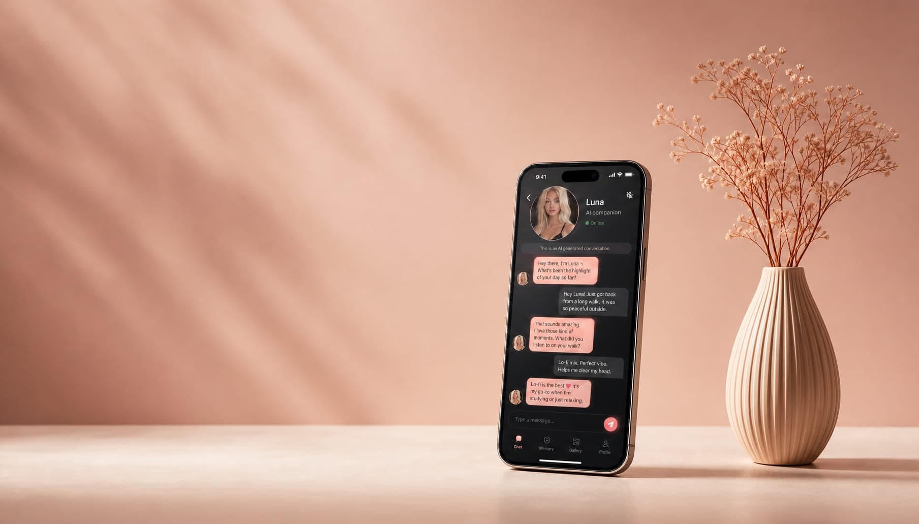 best ai girlfriend chatbot 2026 – smartphone chat interface